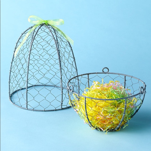 NWT! Farmhouse Easter Egg Basket - Picture 2 of 2